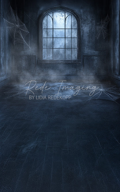 Avezano Spooky Cobweb Window Room Photography Backdrop Designed By Lidia Redekopp