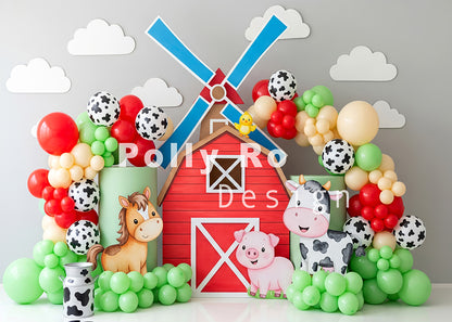 Toile de fond pour photographie de pailles et d'œufs de Pâques d'Avezano conçue par Polly Ro Design