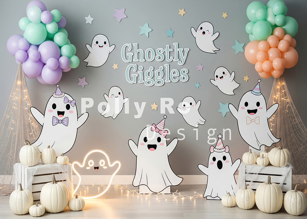 Avezano Ghostly Giggles Balloon Backdrop Designed By Polly Ro Design