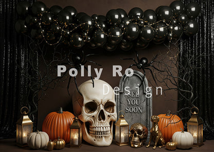 Toile de fond pour photographie de pailles et d'œufs de Pâques d'Avezano conçue par Polly Ro Design