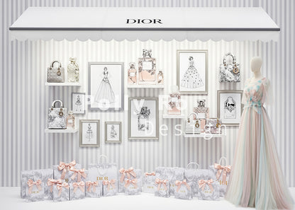 Avezano Fashion Store Display Backdrop Designed By Polly Ro Design