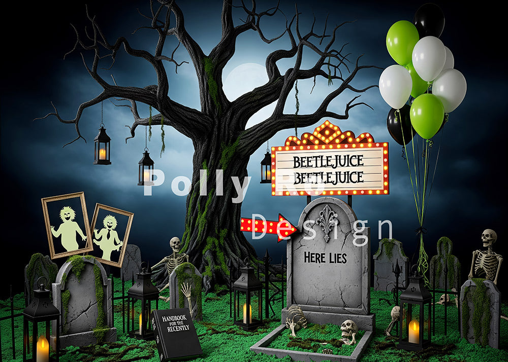 Avezano Halloween Beetlejuice Graveyard Tree Designed By Polly Ro Design