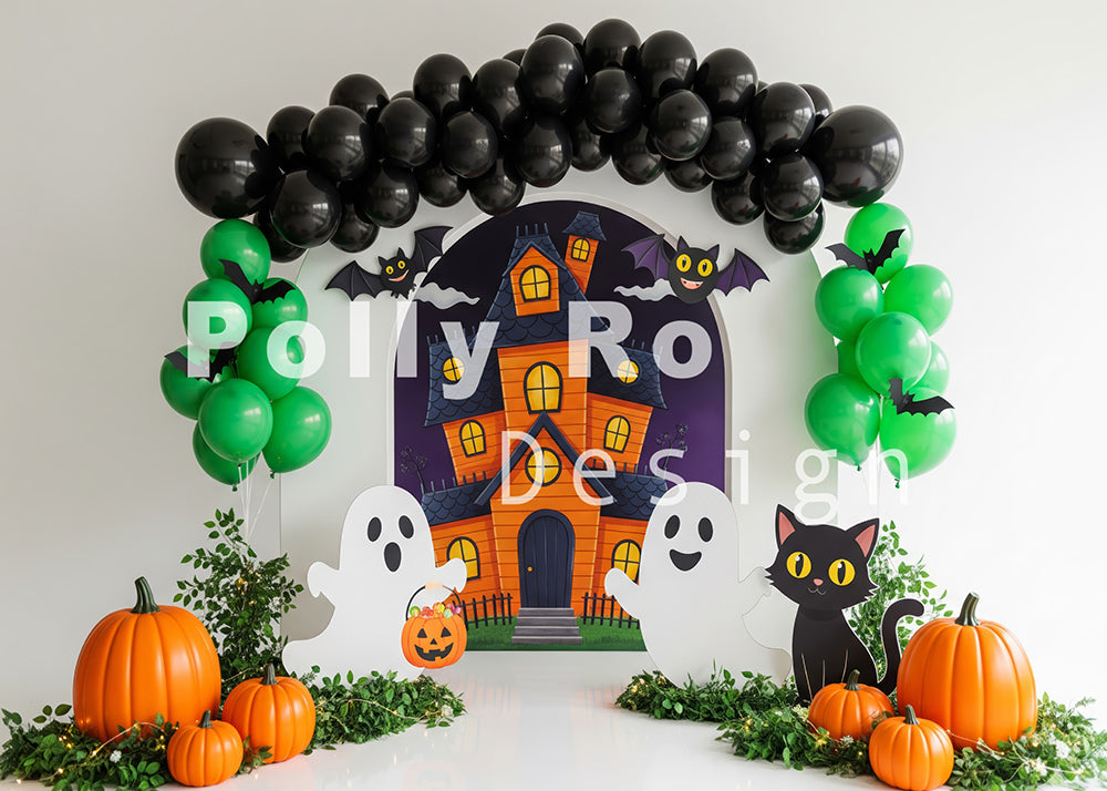 Toile De Fond Halloween Squelette Citrouille - 2.1x1.5 M, Coton, Pour Photos, Décorations De Fête