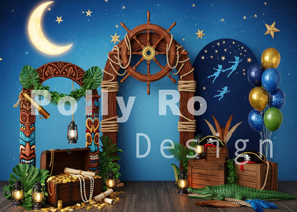 Avezano Pirate Night Adventure Backdrop Designed By Polly Ro Design