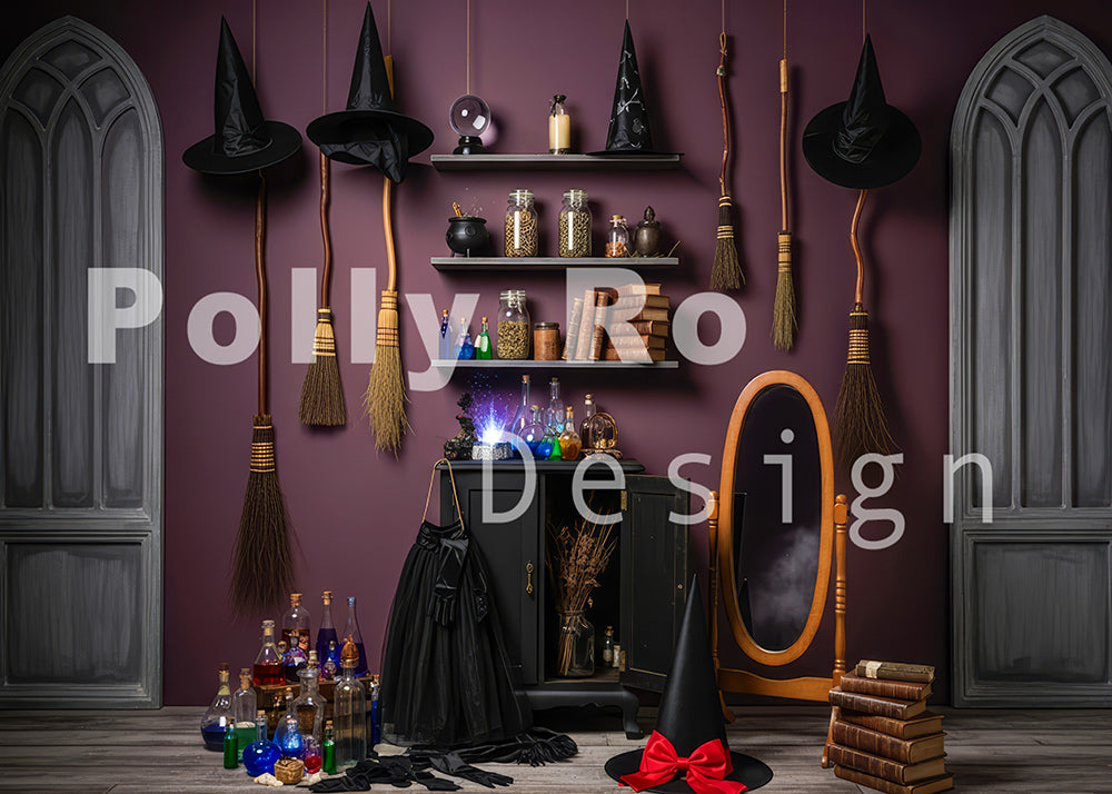 Avezano Witch's Potion Room Backdrop Designed By Polly Ro Design