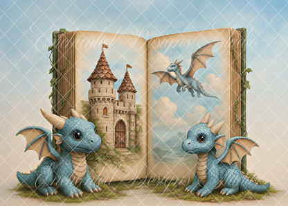 Toile de fond pour photographie de pailles et d'œufs de Pâques d'Avezano conçue par Polly Ro Design