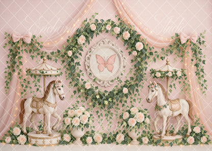 Toile de fond pour photographie de pailles et d'œufs de Pâques d'Avezano conçue par Polly Ro Design