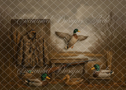 Toile de fond pour photographie de pailles et d'œufs de Pâques d'Avezano conçue par Polly Ro Design