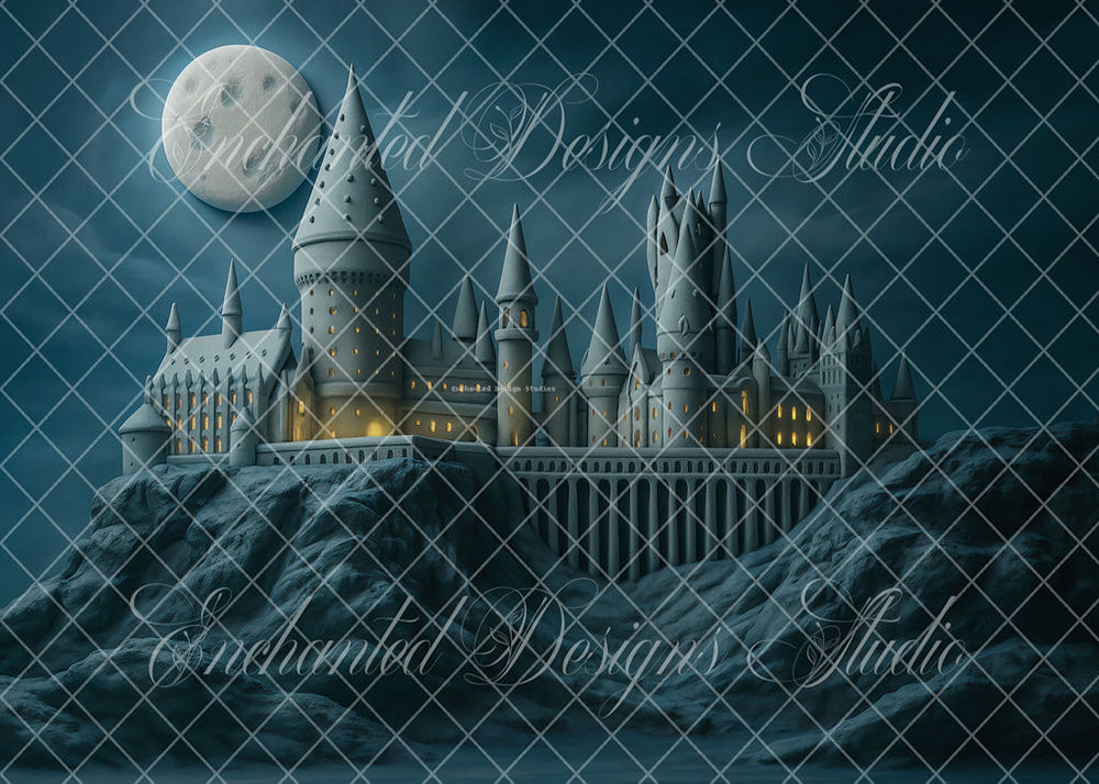 Avezano Castle with Magical Colors Backdrop Designed By Enchanted Design Studio