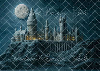 Avezano Castle with Magical Colors Backdrop Designed By Enchanted Design Studio