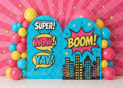 Avezano Boom Artch Party Backdrop Designed By Enchanted Design Studio