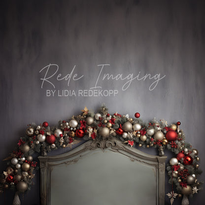 Avezano Decorated Headboard Christmas Photography Backdrop Designed By Lidia Redekopp