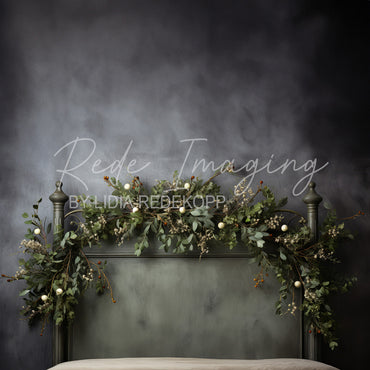 Avezano Greenery Decorated Headboard Photography Backdrop Designed By Lidia Redekopp