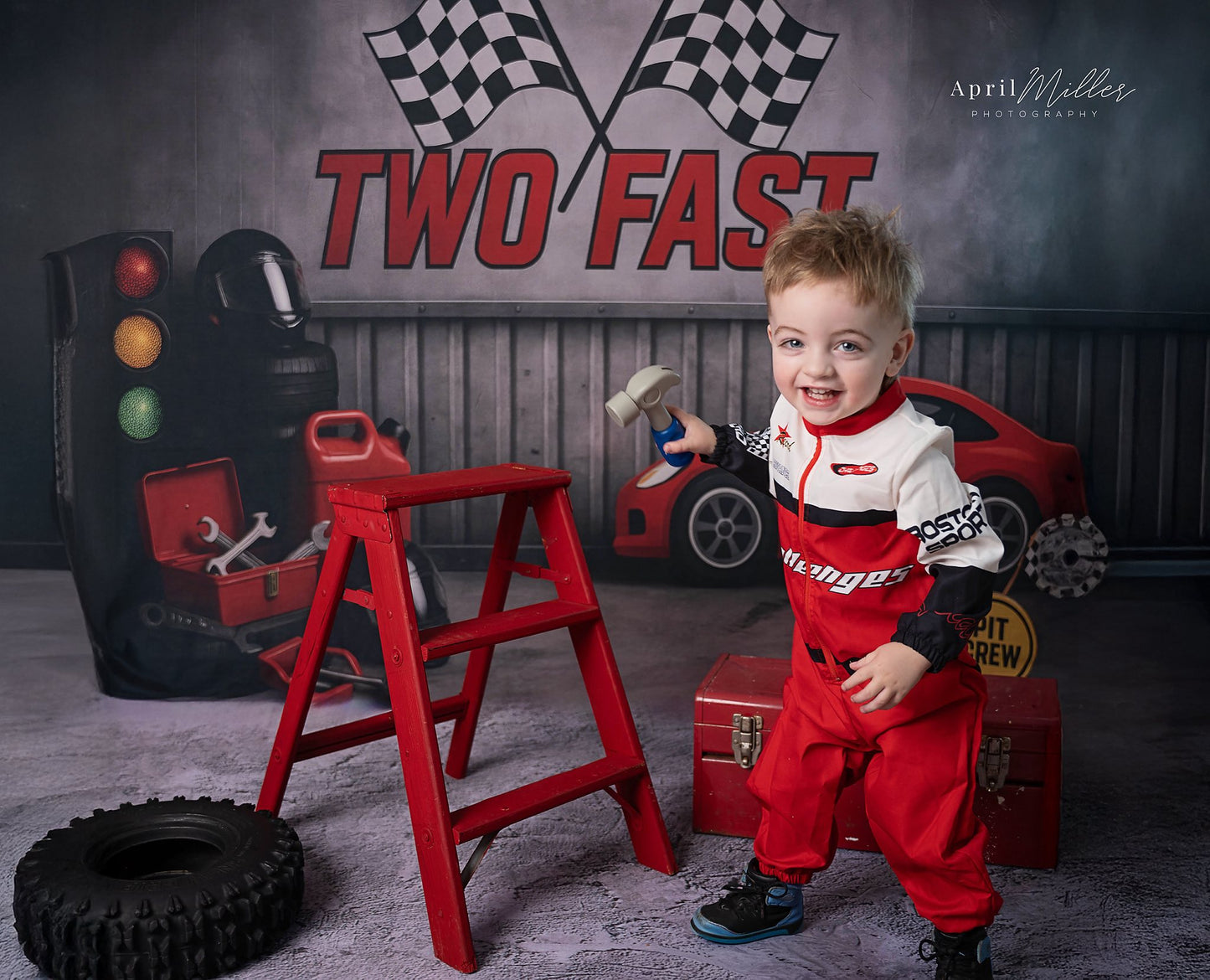 Avezano Racing Themed Cakesmash Backdrop Designed By Polly Ro Design