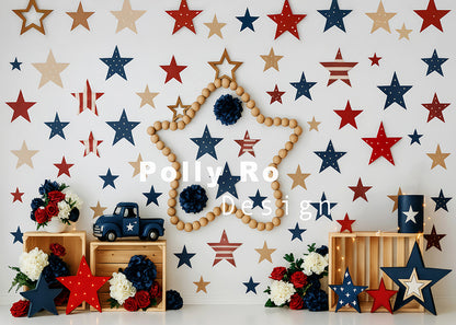 Toile de fond pour photographie de pailles et d'œufs de Pâques d'Avezano conçue par Polly Ro Design