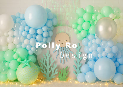 Avezano Underwater Jellyfish Theme Backdrop Designed By Polly Ro Design