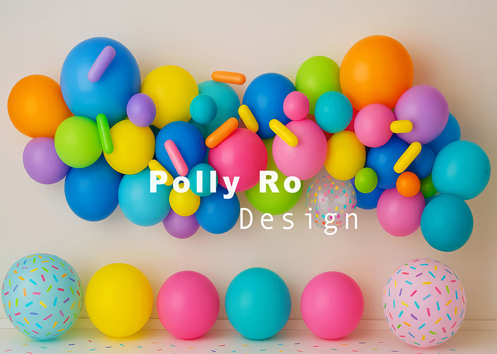 Avezano Colorful Balloon Themed Backdrop Designed By Polly Ro Design