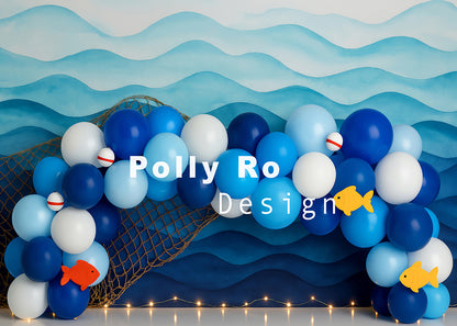 Toile de fond pour photographie de pailles et d'œufs de Pâques d'Avezano conçue par Polly Ro Design