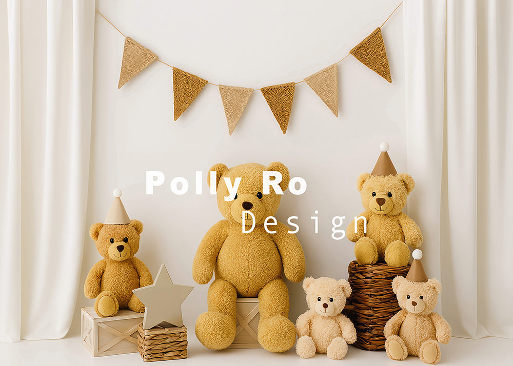 Avezano Teddy Bear Themed Backdrop Designed By Polly Ro Design