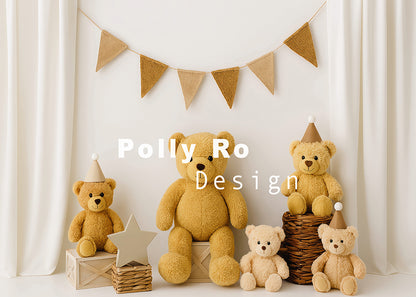 Avezano Teddy Bear Themed Backdrop Designed By Polly Ro Design