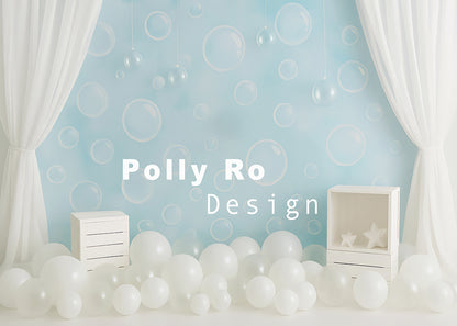 Avezano Bubble Themed Backdrop Designed By Polly Ro Design