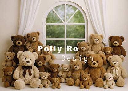 Avezano Teddy Bear Group Themed Backdrop Designed By Polly Ro Design