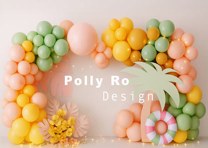 Avezano Tropical Themed Backdrop Designed By Polly Ro Design
