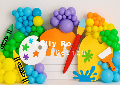 Avezano Art Birthday Backdrop Designed By Polly Ro Design