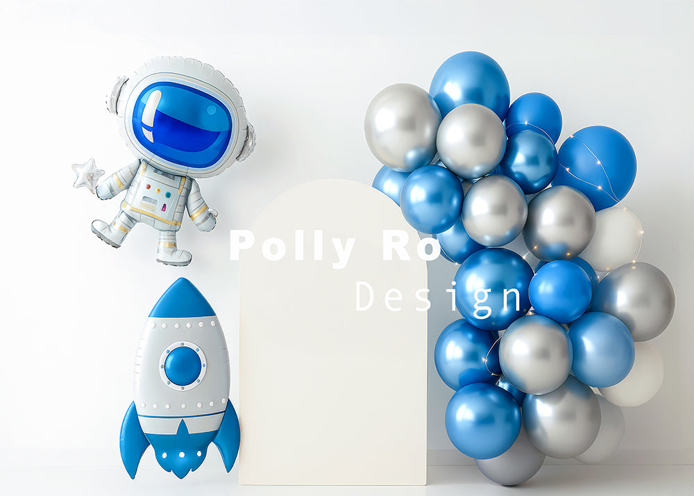 Avezano Space Balloon Theme Backdrop Designed By Polly Ro Design