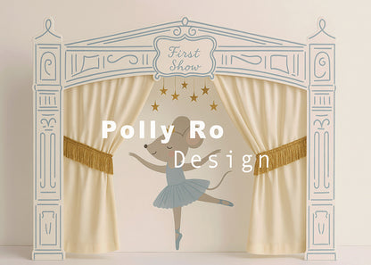 Avezano Ballet Mouse Stage Backdrop Designed By Polly Ro Design