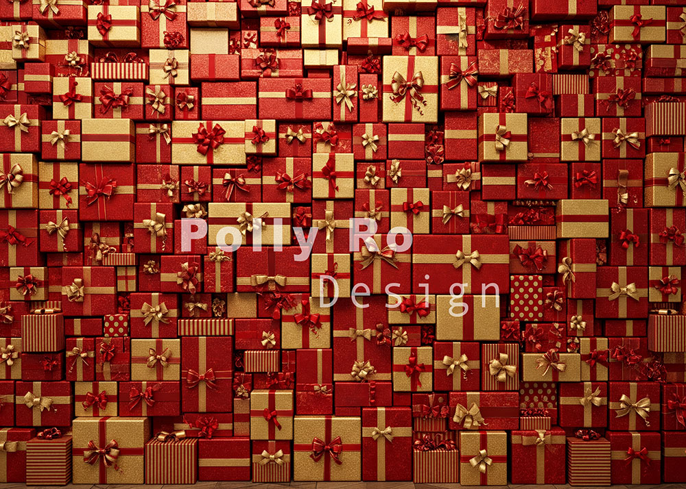 Avezano Gift Box Wall Backdrop Designed By Polly Ro Design