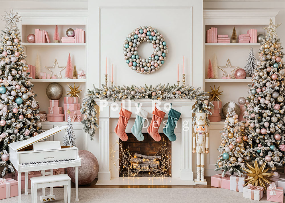 Toile de fond pour photographie de pailles et d'œufs de Pâques d'Avezano conçue par Polly Ro Design
