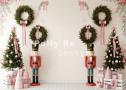 Avezano Pastel Nutcracker Christmas Backdrop Designed By Polly Ro Design