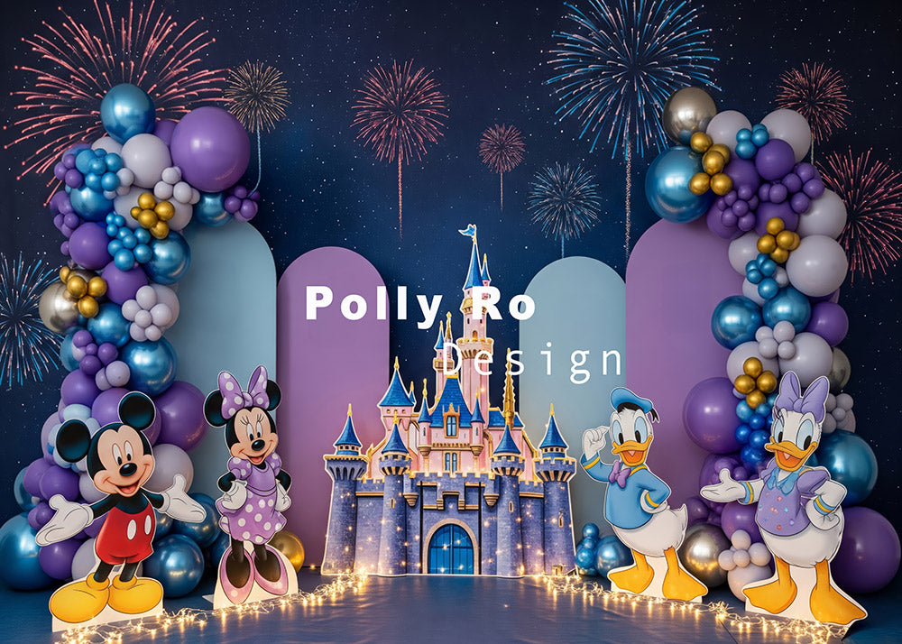 Avezano D Castle Balloon Christmas Backdrop Designed By Polly Ro Design