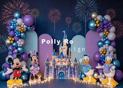 Avezano D Castle Balloon Christmas Backdrop Designed By Polly Ro Design