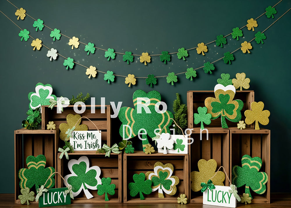 Toile de fond pour photographie de pailles et d'œufs de Pâques d'Avezano conçue par Polly Ro Design