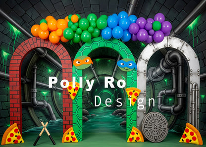 Toile de fond pour photographie de pailles et d'œufs de Pâques d'Avezano conçue par Polly Ro Design