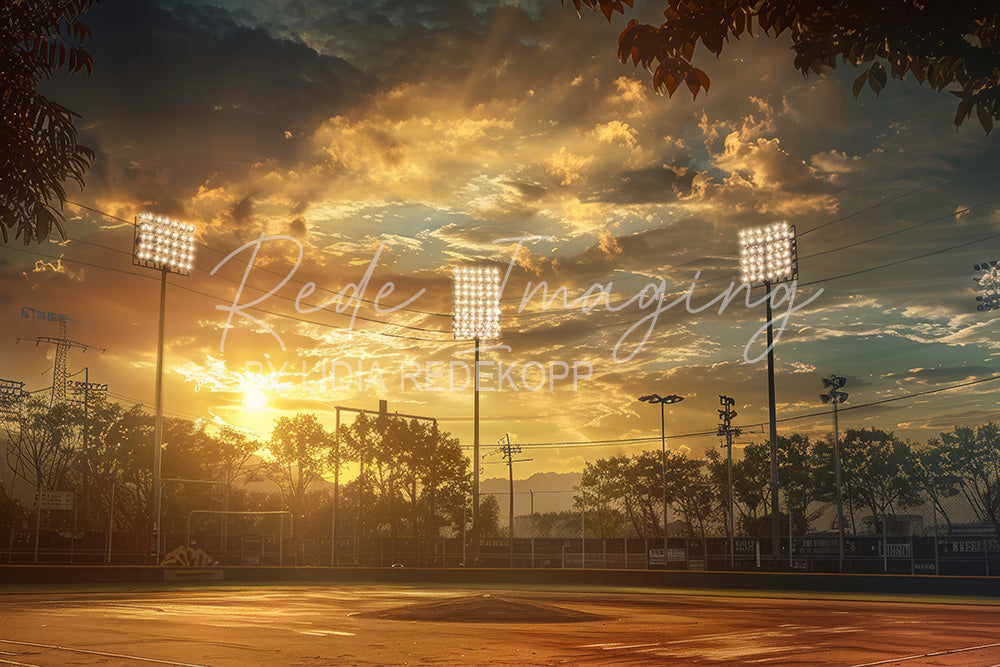 Avezano Sunset Stadium Lighting Photography Backdrop Designed By Lidia Redekopp