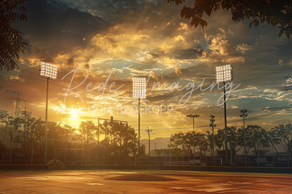Avezano Sunset Stadium Lighting Photography Backdrop Designed By Lidia Redekopp
