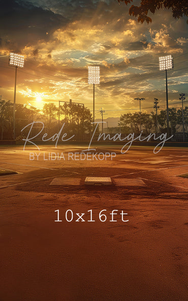 Avezano Sunset Stadium Lighting Photography Backdrop Designed By Lidia Redekopp