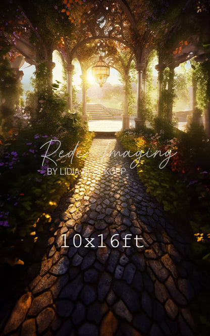 Avezano Vine-Covered Garden Archway Photography Backdrop Designed By Lidia Redekopp