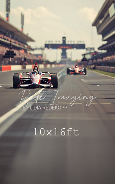 Avezano Racing Track Formula Car Stadium Photography Backdrop Designed By Lidia Redekopp