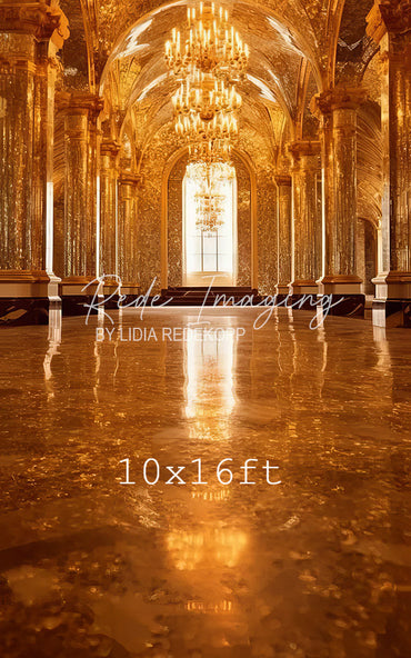 Avezano Gilded Palace Hall Chandelier Photography Backdrop Designed By Lidia Redekopp