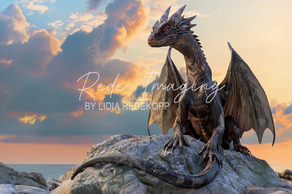 Toile de fond pour photographie de pailles et d'œufs de Pâques d'Avezano conçue par Polly Ro Design