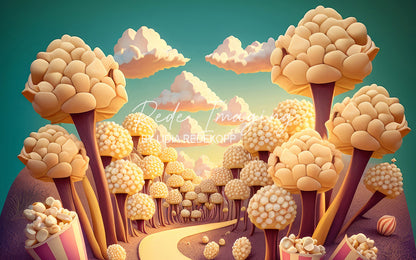Avezano Popcorn Forest Whimsical Landscape Photography Backdrop Designed By Lidia Redekopp