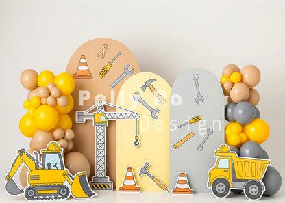 Toile de fond pour photographie de pailles et d'œufs de Pâques d'Avezano conçue par Polly Ro Design