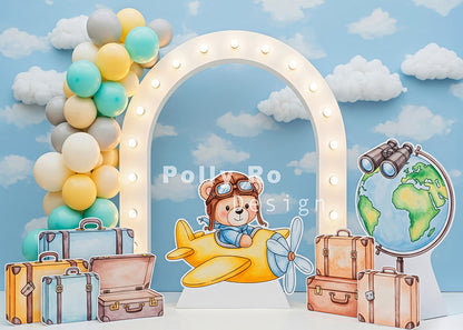 Toile de fond pour photographie de pailles et d'œufs de Pâques d'Avezano conçue par Polly Ro Design