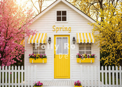 Toile de fond pour photographie de pailles et d'œufs de Pâques d'Avezano conçue par Polly Ro Design