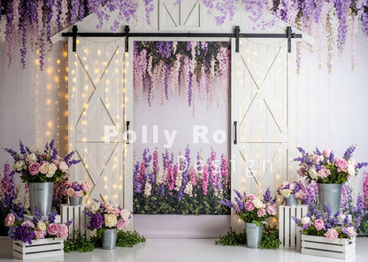 Toile de fond pour photographie de pailles et d'œufs de Pâques d'Avezano conçue par Polly Ro Design