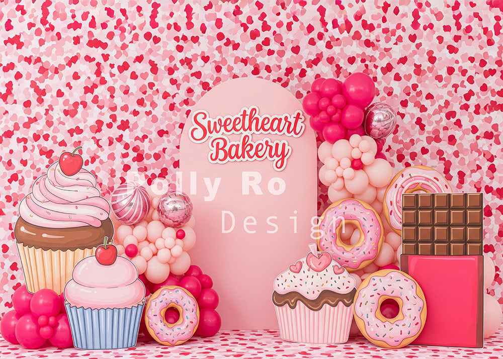 Avezano Sweetheart Bakery Pastel Dessert Balloon Photography Backdrop Designed By Polly Ro Design